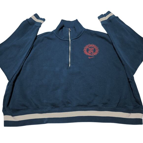 Nike Sportswear Phoenix Fleece Heritage Crop Sweatshirt Women’s XL Oversized - Picture 2 of 9